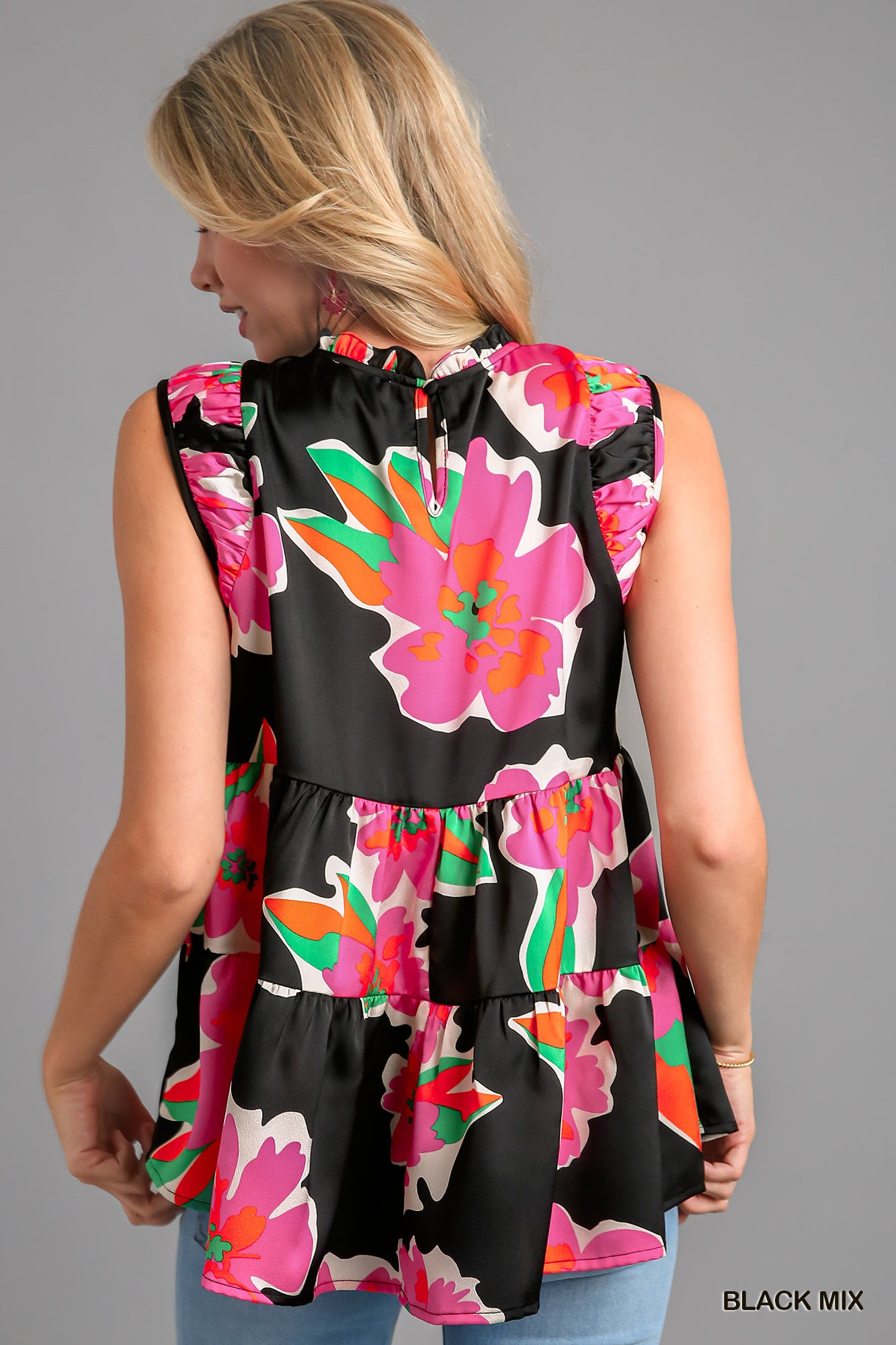 Sleeveless Floral Top